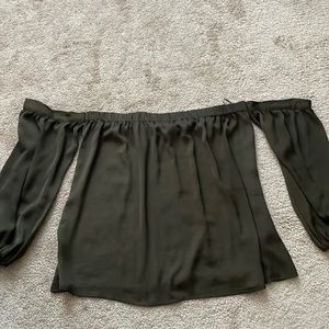 Express Satin Off The Shoulder Blouse